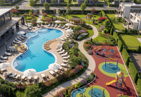 Srisailam Highway Real Estate Investment Luxury Villas in Kongarakalan Hyderabad - Garden View